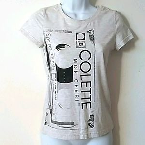 colette mon cheri mix cassette tape vintage graphic heather gray t-shirt S